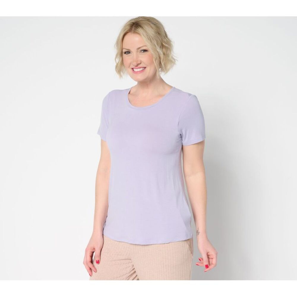 SUNNYLiFE Women's Top Sz XL Soothing Jersey Tee Support System Purple